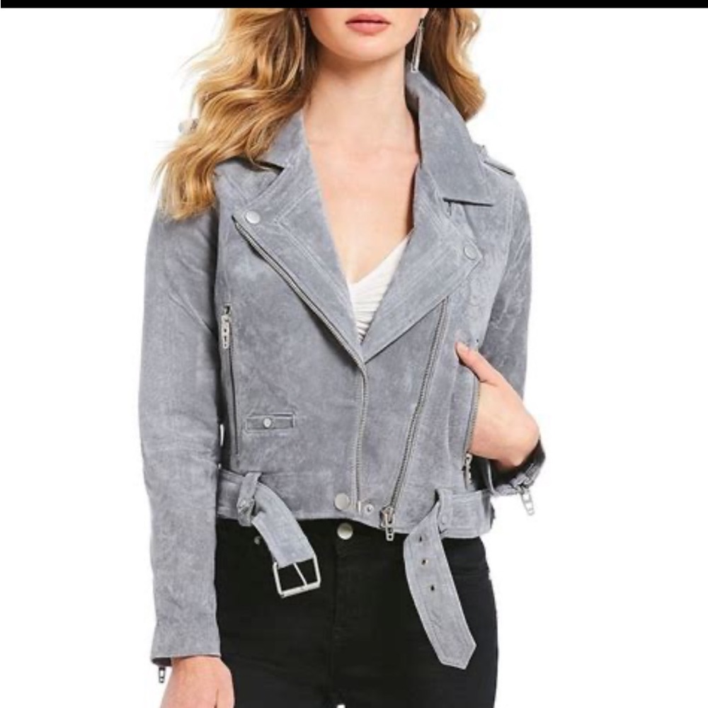 Suede Moto Jacket - image 1